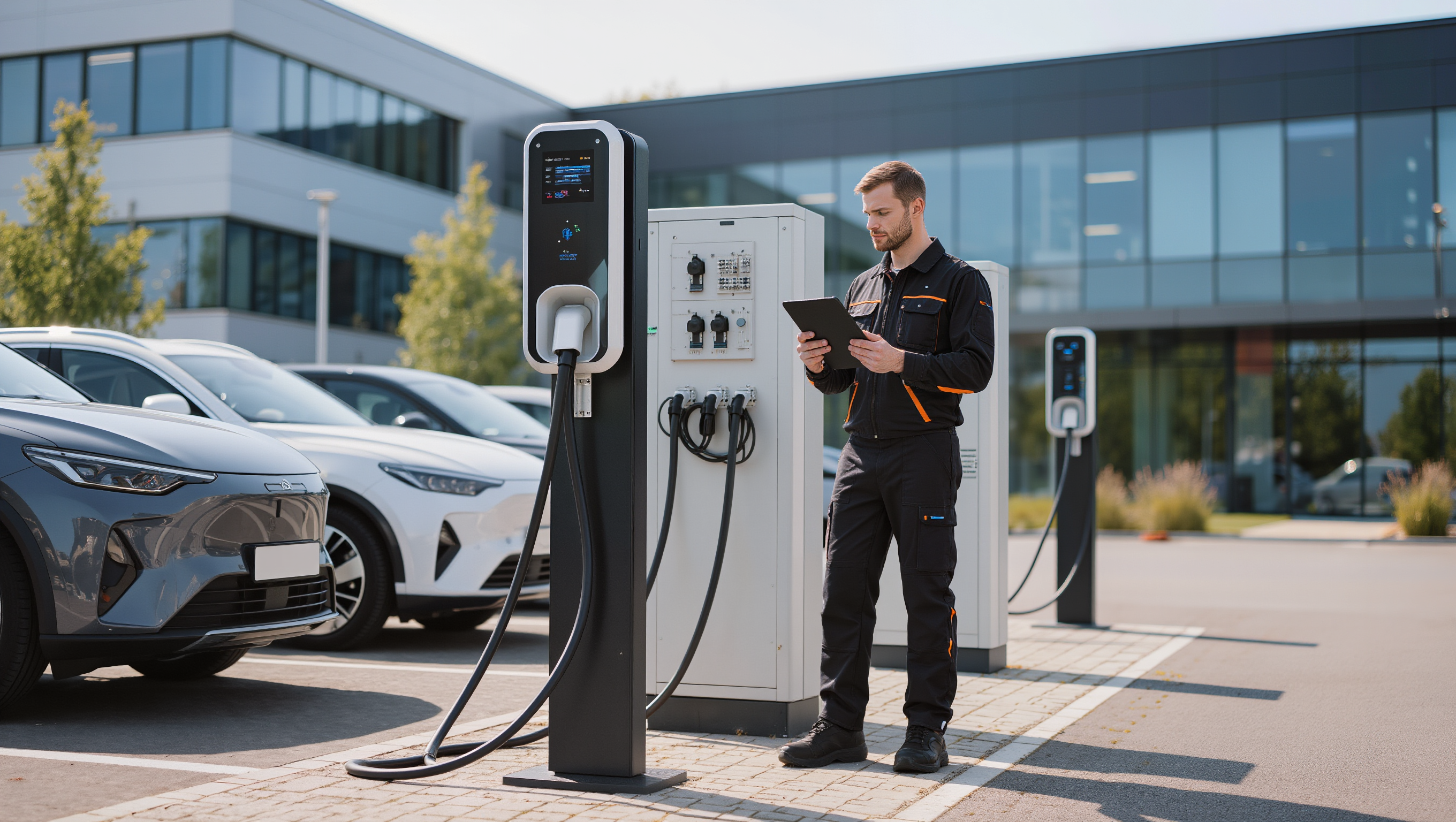 Elektrotechnische Ausrüstung für Ladeinfrastruktur und Firmenflotten
